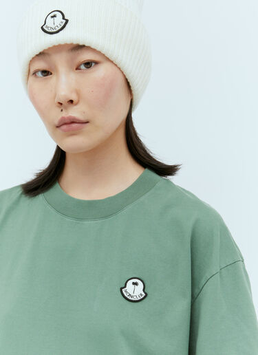 Moncler x Palm Angels Logo Patch T-Shirt Green mpa0355011