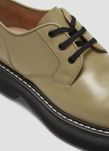 Bottega Veneta Bounce Lace-Up Shoes Green bov0143019