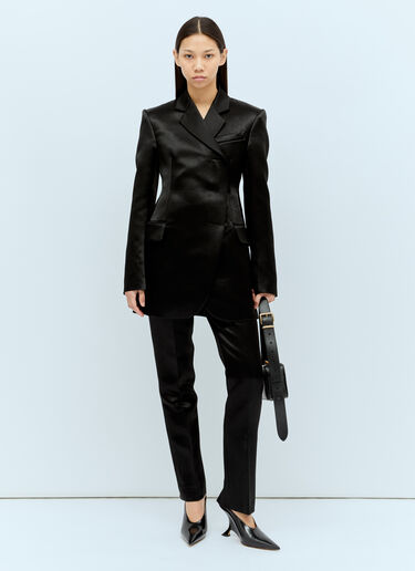 Sportmax テーラードサテンブレザー  ブラック spx0256021