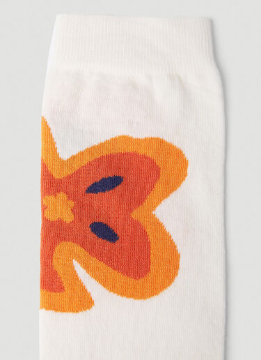 Les Chaussetes Fleur Socks Jacquemus Les Chaussetes Fleur Socks White jac0151052