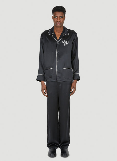 More Joy Logo Embroidered Pyjamas Black mjy0347068