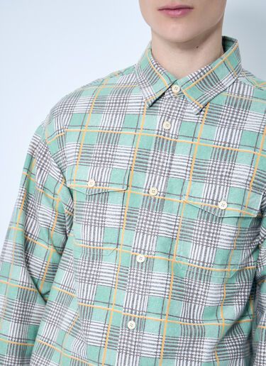 Visvim Pioneer Check Shirt Green vis0158023