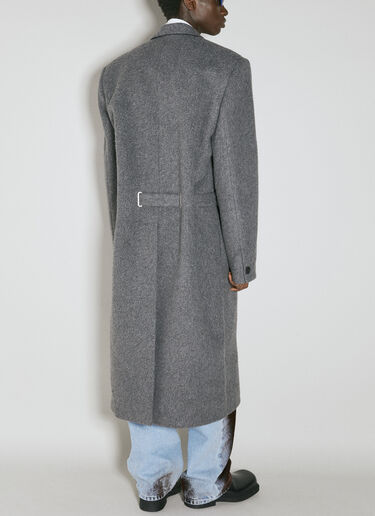 Y/Project Y Belt Brushed Wool Coat Grey ypr0153001