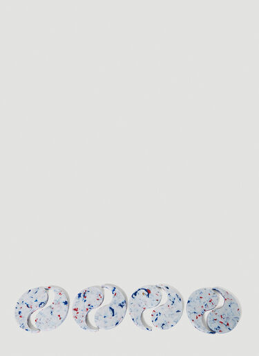 Set of Four Dualism Recycled Coasters Space Available Set of Four Dualism Recycled Coasters White spa0350004