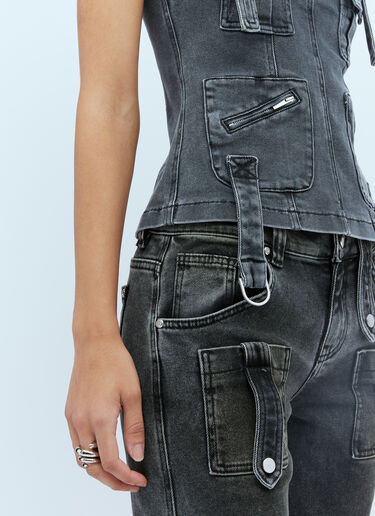 カーゴデニムトップ Blumarine カーゴデニムトップ ブラック blm0253005