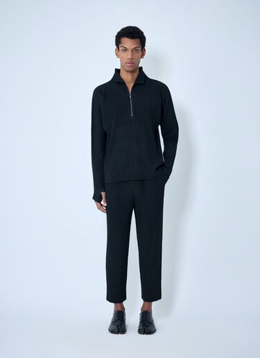 Homme Plissé Issey Miyake Pleated Tapered Pants Black hmp0163001