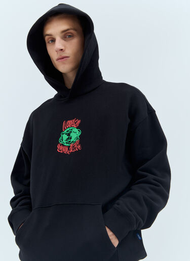 Awake NY Globe Hooded Sweatshirt Black awk0156010