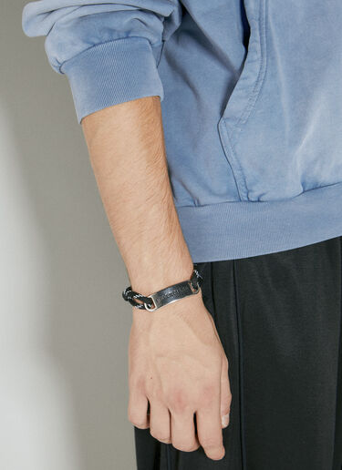 Logo Plate Bracelet Balenciaga Logo Plate Bracelet Black bal0154043