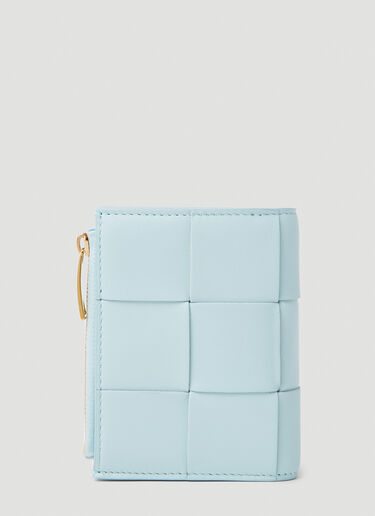 Bottega Veneta Cassette Bifold Wallet - Woman Wallets & Cardholders Blue One Size