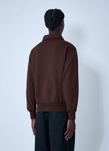 Logo Motif Sweatshirt Prada Logo Motif Sweatshirt Brown pra0162002