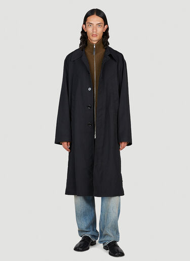 MM6 Maison Margiela Oversized Pocket Trench Coat Black mmm0153001