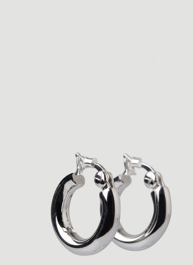 Tom Wood Classic Thick Small Hoop Earrings Silver tmw0248023