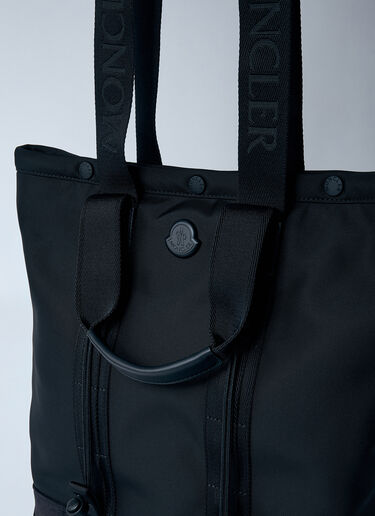 Moncler Small Tech Water-Repellent Tote Bag Black mon0159056