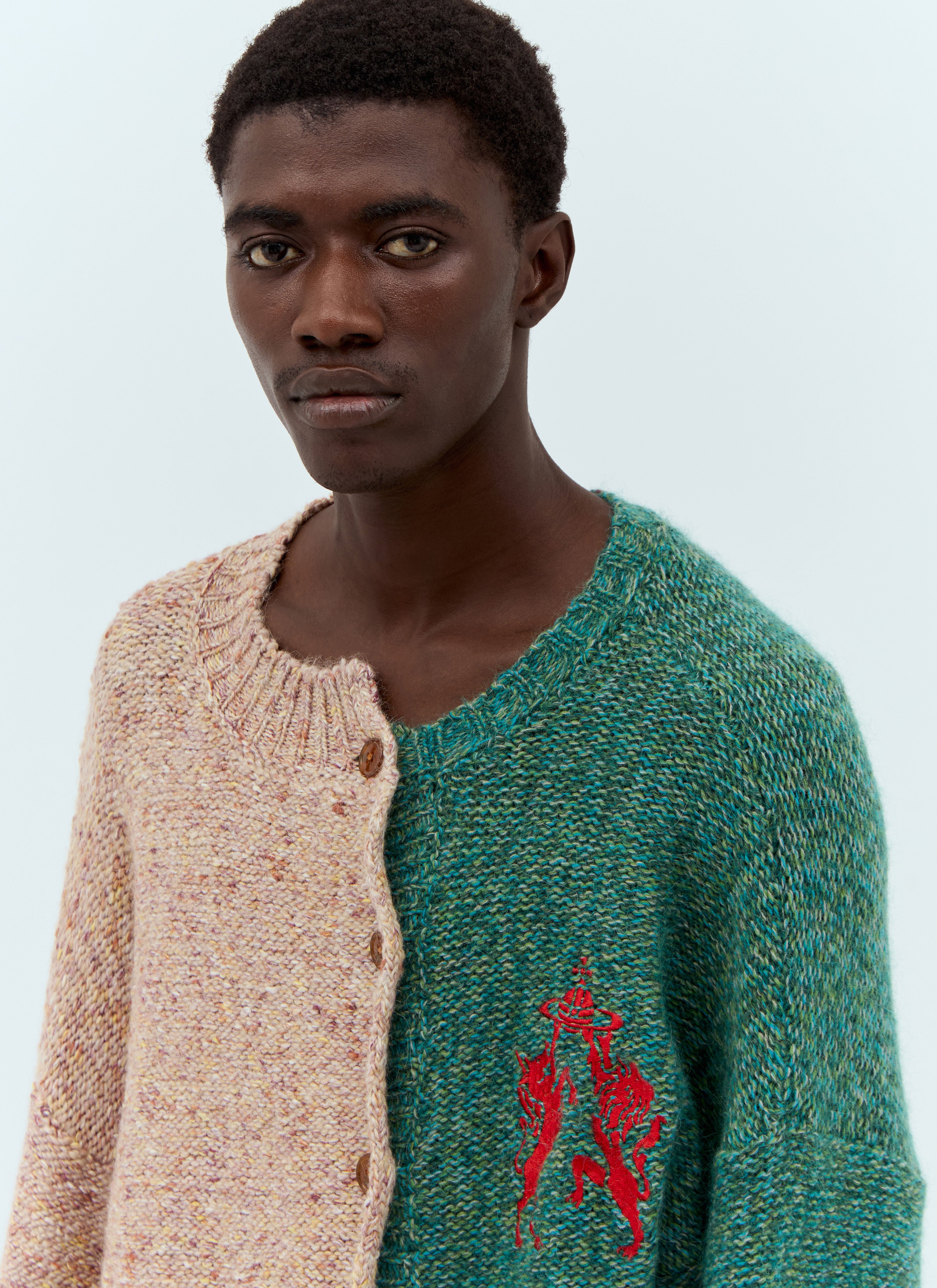 Half and half cardigan clearance