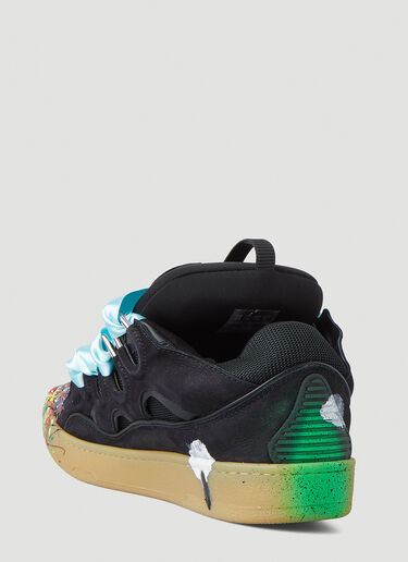 Lanvin x Gallery Dept. Paint Splatter Curb Sneakers Black lag0148016