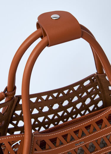 스몰 마린 직조 핸드백 Max Mara 스몰 마린 직조 핸드백 브라운 max0260018