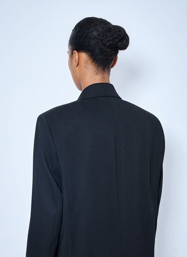 LN-CC® - RÓHE: Double Breasted Tailored Coat - Black RÓHE Double Breasted Tailored Coat Black roe0265022