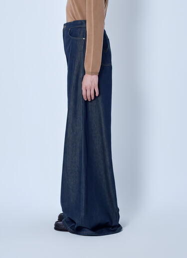 Max Mara Wide-Leg Denim Trousers Navy max0266013