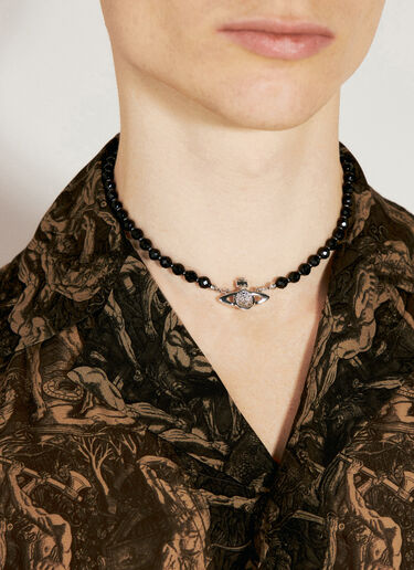 Vivienne Westwood Messaline 颈链  黑色 vww0356010