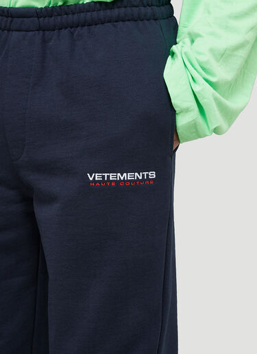 Vetements Haute Couture Track Pants Blue vet0143006