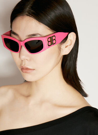Balenciaga Bossy 猫眼形太阳镜  粉色 bcs0255005