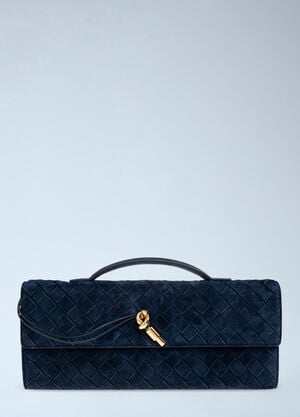 Bottega Veneta Andiamo Clutch Bag Blue bov0262047