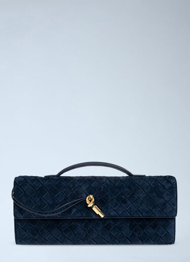 Bottega Veneta Andiamo Clutch Bag Blue bov0262047