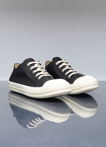Rick Owens DRKSHDW Canvas Slip On Sneakers Black drk0156018