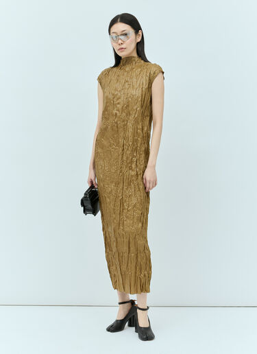 Acne Studios 주름진 미디 원피스 그린 acn0254008