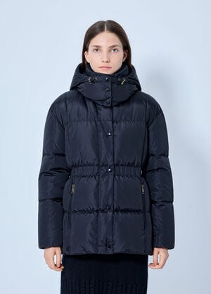 Moncler Agneux Hooded Short Down Jacket Black mon0266038