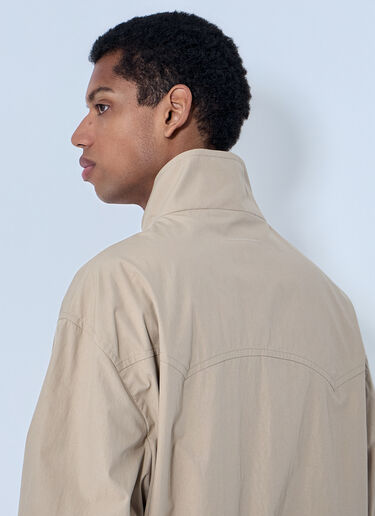 MM6 Maison Margiela High-Neck Zip Jacket Beige mmm0164001