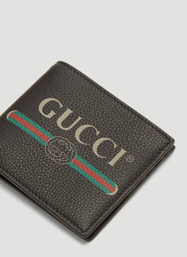 Gucci Logo Print Wallet Black guc0135037