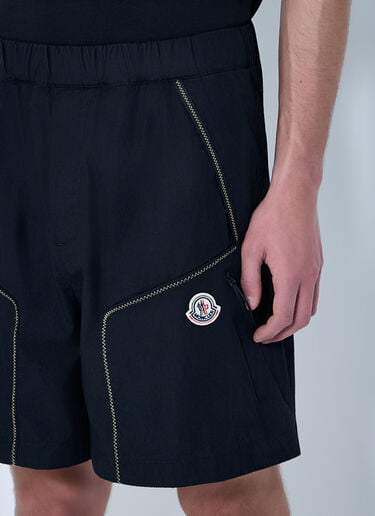 Moncler Elasticated Waist Technical Shorts Black mon0164010