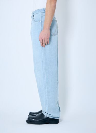 Bottega Veneta Extra Bleached Wide Leg Jeans Light Blue bov0159005
