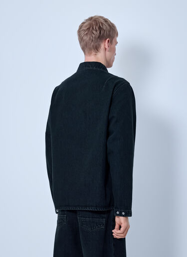 LN-CC® - Stone Island: Denim Overshirt with Utility Pocket - Blue Stone Island Denim Overshirt with Utility Pocket Blue sto0165104