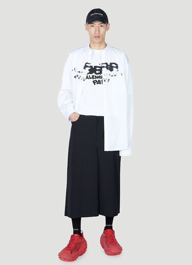 Balenciaga 手绘徽标 T 恤 白色 bal0151006