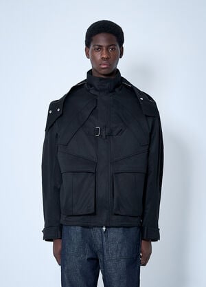 Mugler Heavy-Duty Cotton Jacket Black mug0160001