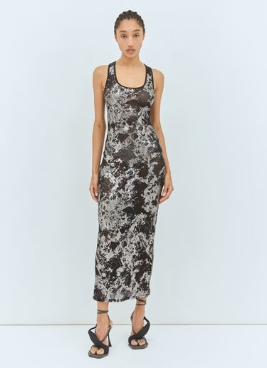 SAVAGE X DIESEL Fishnet-Sleep-Slip Dress Black dsf0258017