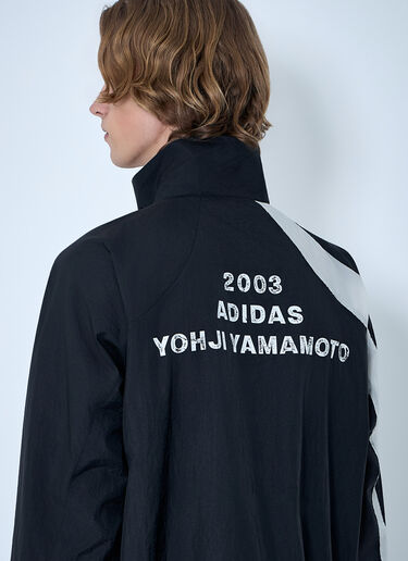 Y-3 Raw Edge 3 Stripes Nylon Shell Jacket Black yyy0364017