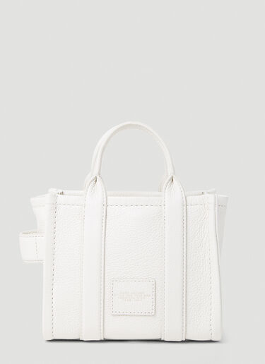 Marc Jacobs Leather Micro Tote Bag White mcj0252004