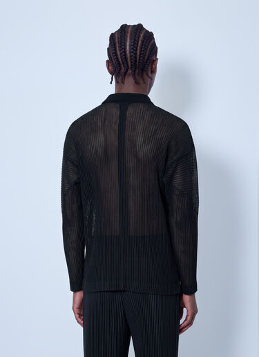 Homme Plissé Issey Miyake Rustic Mesh Shirt Black hmp0166010