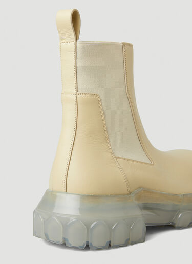 Rick Owens Beatle Bozo Tractor Boots Cream ric0147023