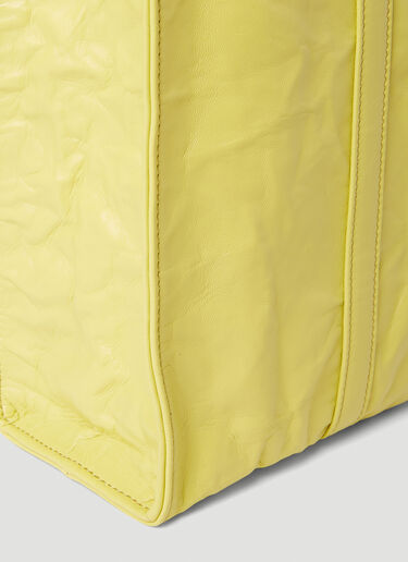 Prada Logo Plaque Tote Bag Yellow pra0252061