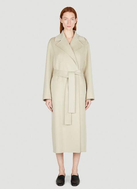 The Row Malika Coat Cream row0251014