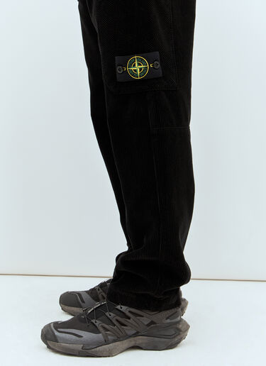 Stone Island Corduroy Pants Black sto0158027