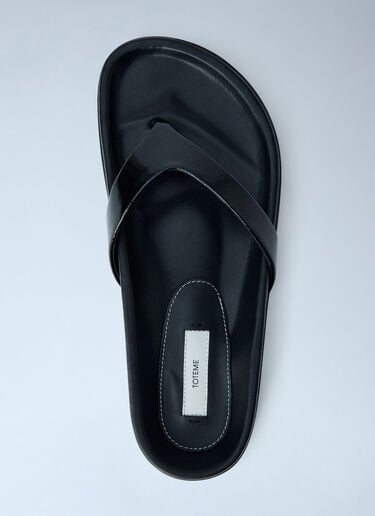Toteme Swift Naplack Sandals Black tot0265023