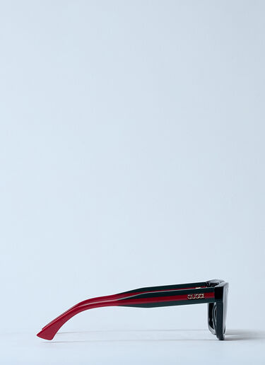 Gucci Rectangle Frame Sunglasses Black gus0159084