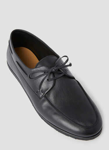 The Row Sailor Loafers Black row0152011