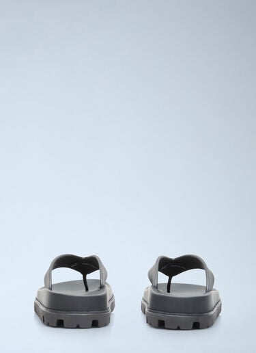 Prada Logo Plaque Slides Black pra0256026