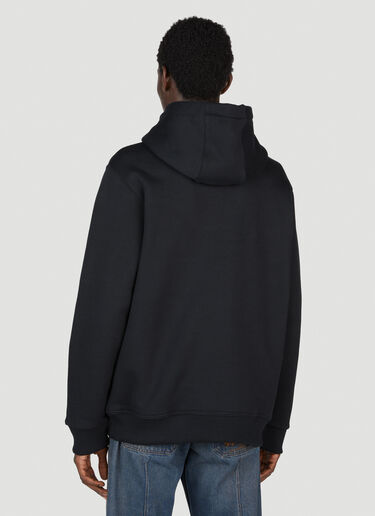 Burberry Embroidered EKD Cotton Hooded Sweatshirt Black bur0153026